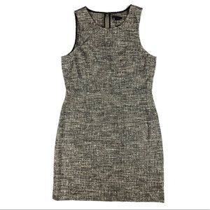 Theory Diamra Sleeveless Tweed Dress Natural 6